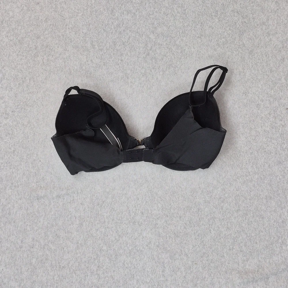 Victoria's Secret Women Bra 32DDD Black T Shirt Lined Demi Underwired Strap